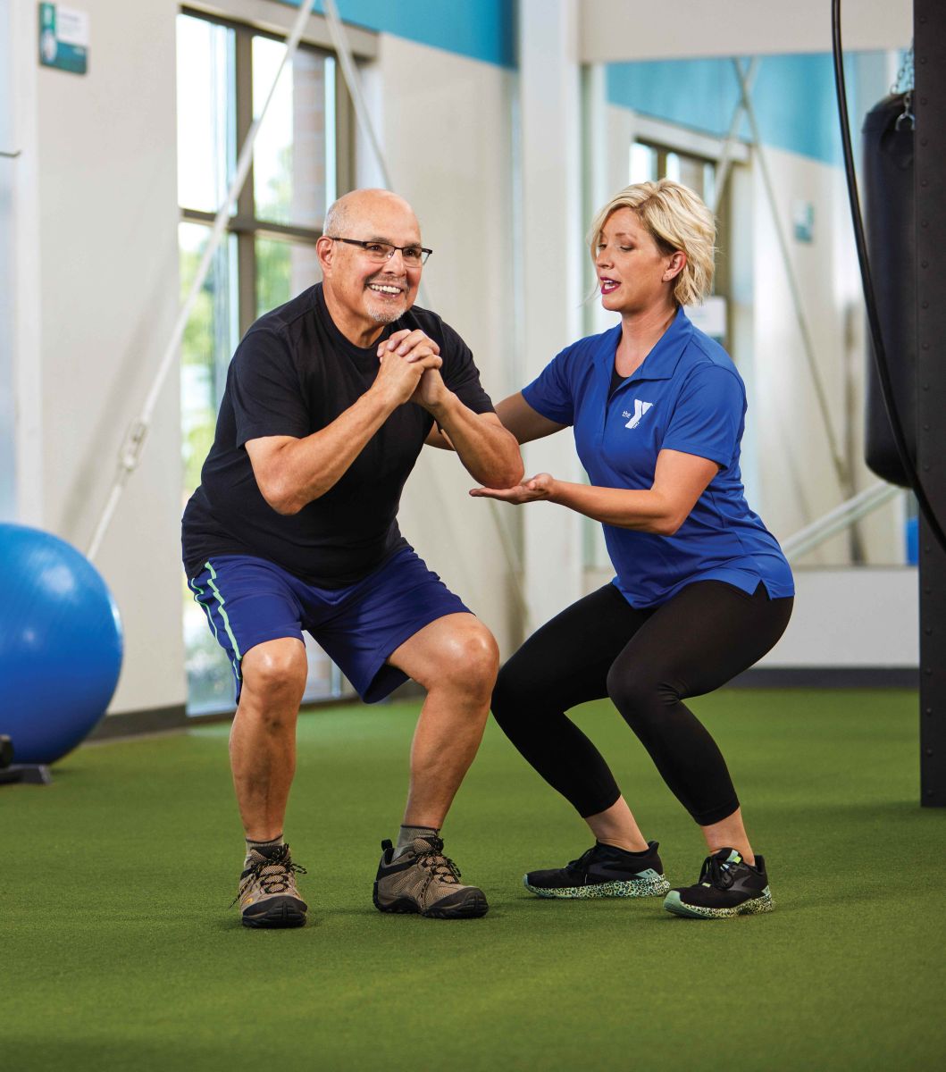 Older adult member in a recovery-focused wellness setting