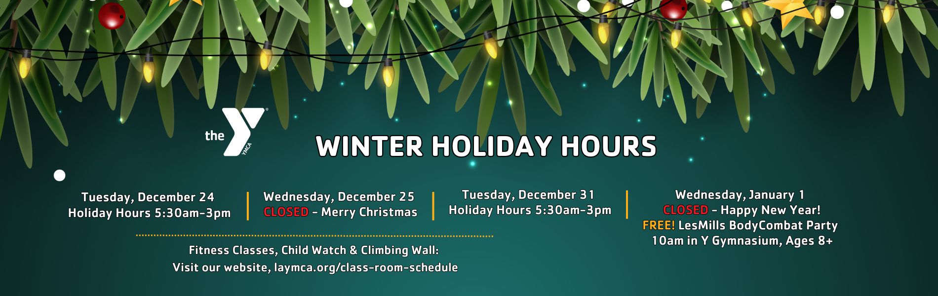 Winter Holiday Hours 2024