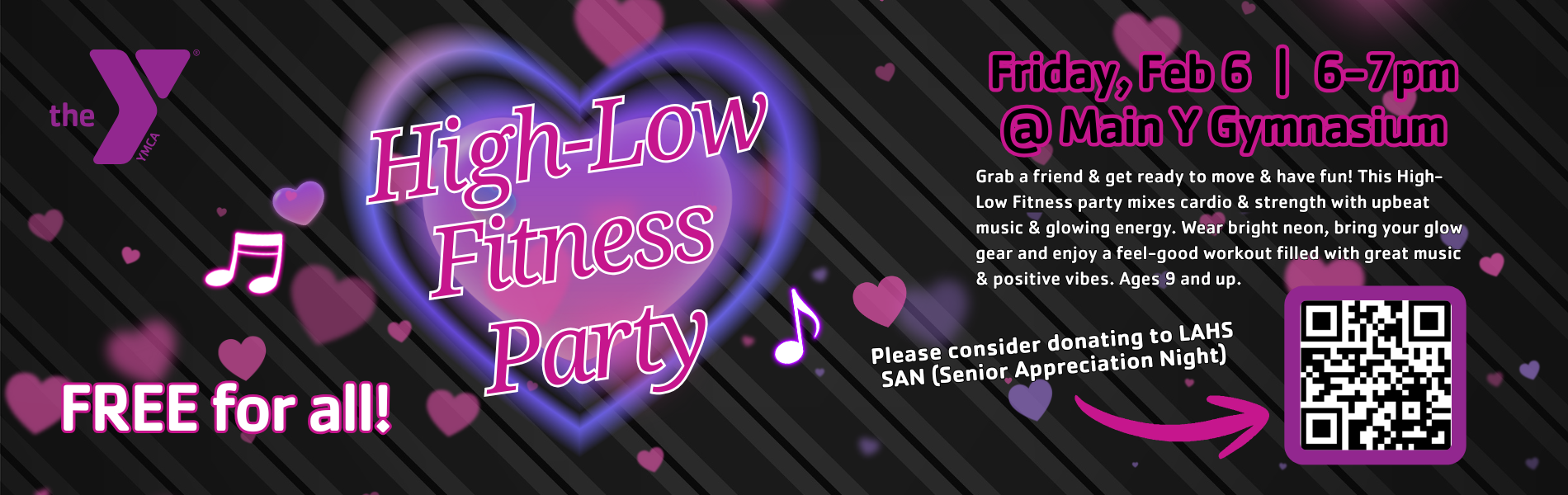 High-Low Valentine's Fitness Party